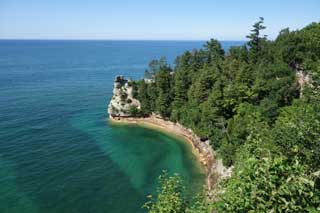 A Michigan shoreline.