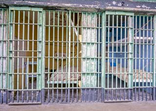 A prison cell.