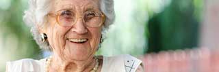Grandmother smiling