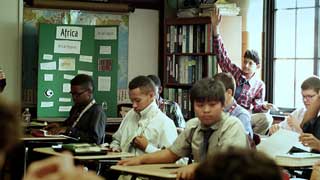Children in a classroom in Detroit