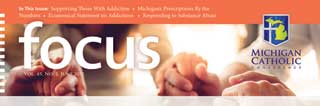 First page of FOCUS for June 2017: Confronting Michigan's Opioid Crisis