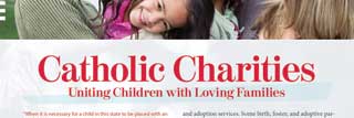 Front page of MCC's Focus Essay for August 2019: Catholic Charities—Uniting Children with Loving Families