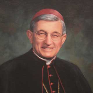 A painted portrait of Bishop Robert J. Rose