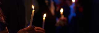 A candlelight vigil