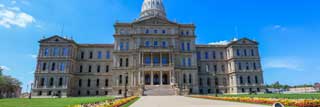 The Michigan State Capital Building.