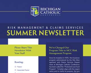 Front cover of MCC’s Summer 2024 Risk Management and Claims Services Newsletter