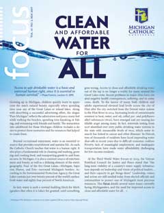 Front cover of MCC’s May 2019 issue of Focus, entitled ‘Clean and Affordable Water for All’