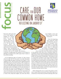 Front cover of MCC’s June 2020 issue of Focus, entitled ‘Care for Our Common Home: Relflecting on Laudato Si’