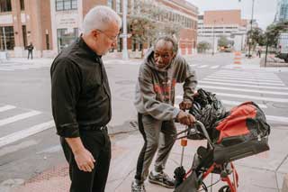 Fr. Tim McCabe, SJ, is executive director of the Pope Francis Center, a Detroit-based Catholic homeless outreach facility at the Jesuit SS. Peter and Paul Parish.