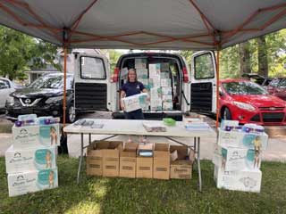 CCWM initiated a mobile diaper bank to serve rural west Michigan families in need. Credit: CCWM
