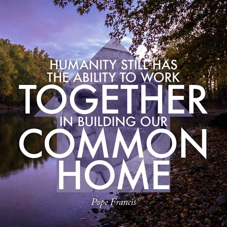 Humanity still has the ability to work together in building our common home. —Pope Francis