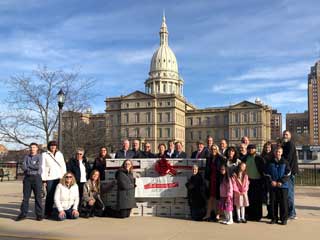 MCC and members of the Catholic community submit 379,418 total signatures to the Board of State Canvassers to end the second trimester dismemberment abortion procedure