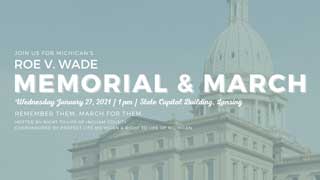 Join us for Michigan's Roe v. Wade Memorial and March on Wednesday, January 27, 2021 at 1pm at the State Capitol Building in Lansing