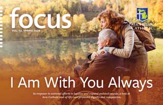 Front cover of MCC’s Spring 2024 issue of Focus, “I Am With You Always”