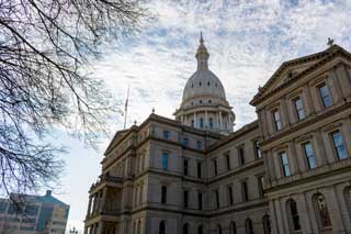 The Michigan State Capitol Building late last fall.