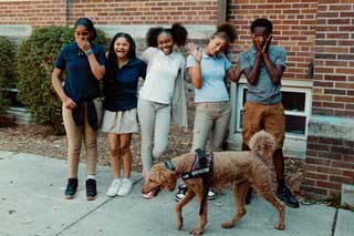 Students at St. John Vianney Catholic School, the only Catholic elementary school in Flint.