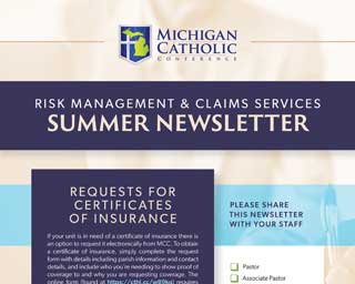 Front cover of MCC’s Summer 2025 Risk Management and Claims Services Newsletter