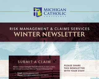 Front cover of MCC’s Winter 2025 Risk Management and Claims Services Newsletter